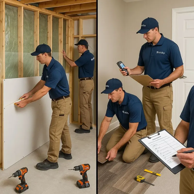 Repairs and Reconstruction process in Pleasant Run Farm, OH